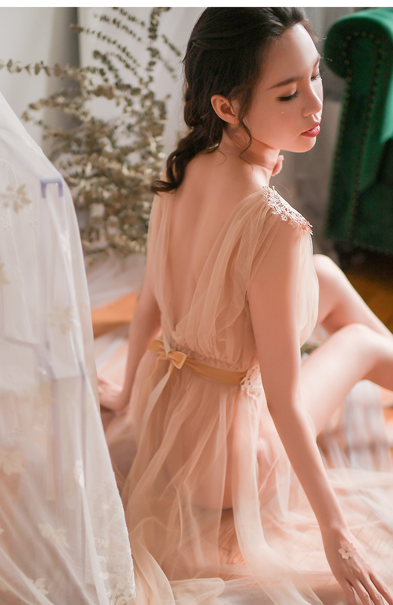 mirza mirror法国性感睡衣女透明蕾丝薄纱公主超床上情趣诱惑火辣私房