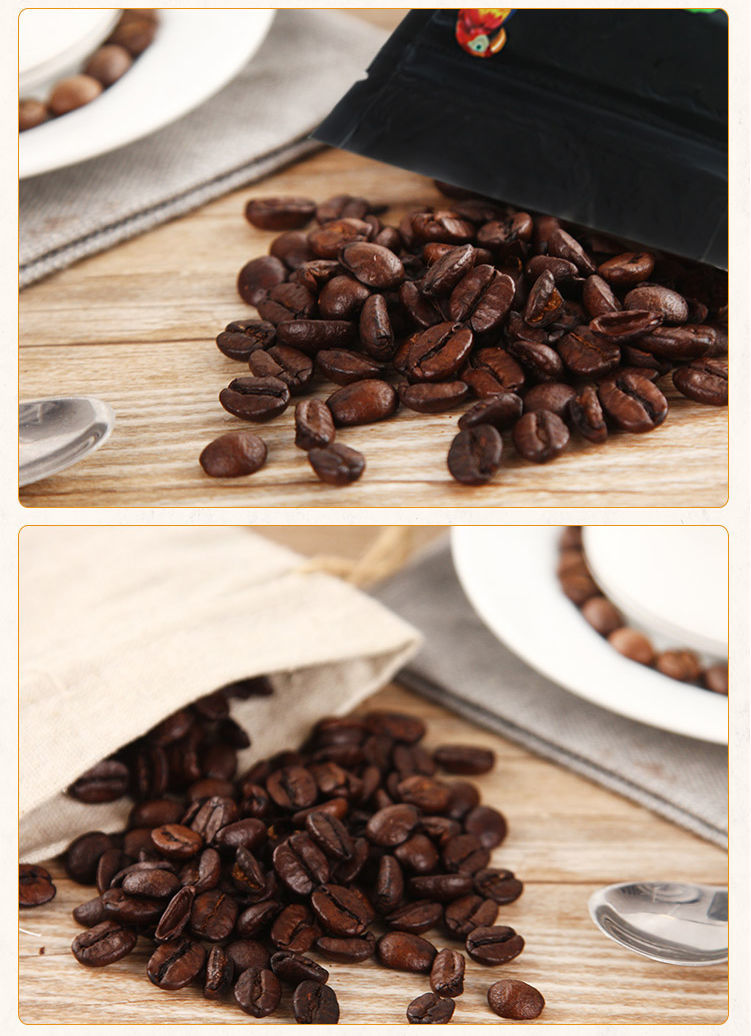 咖啡豆巴西阿拉比卡香浓无糖浓缩黑咖啡豆深度烘焙227g中度咖啡豆227g