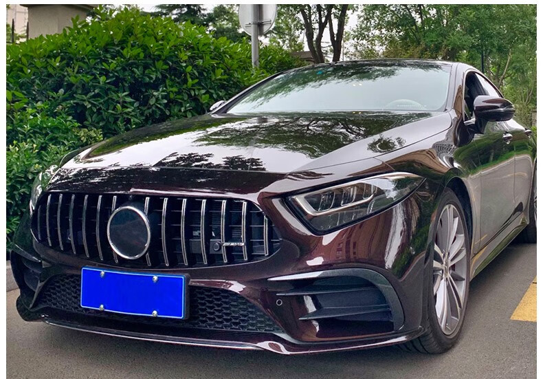 适用于奔驰cls c257gt中网w218 cls300 cls350 cls450改装竖条gt中网