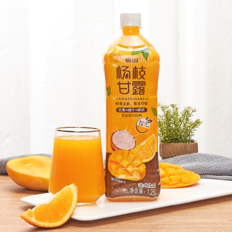 徐園燉梨果汁d脂飲料飲品梨汁楊枝甘露橙汁芒果整箱楊枝甘露125l2瓶