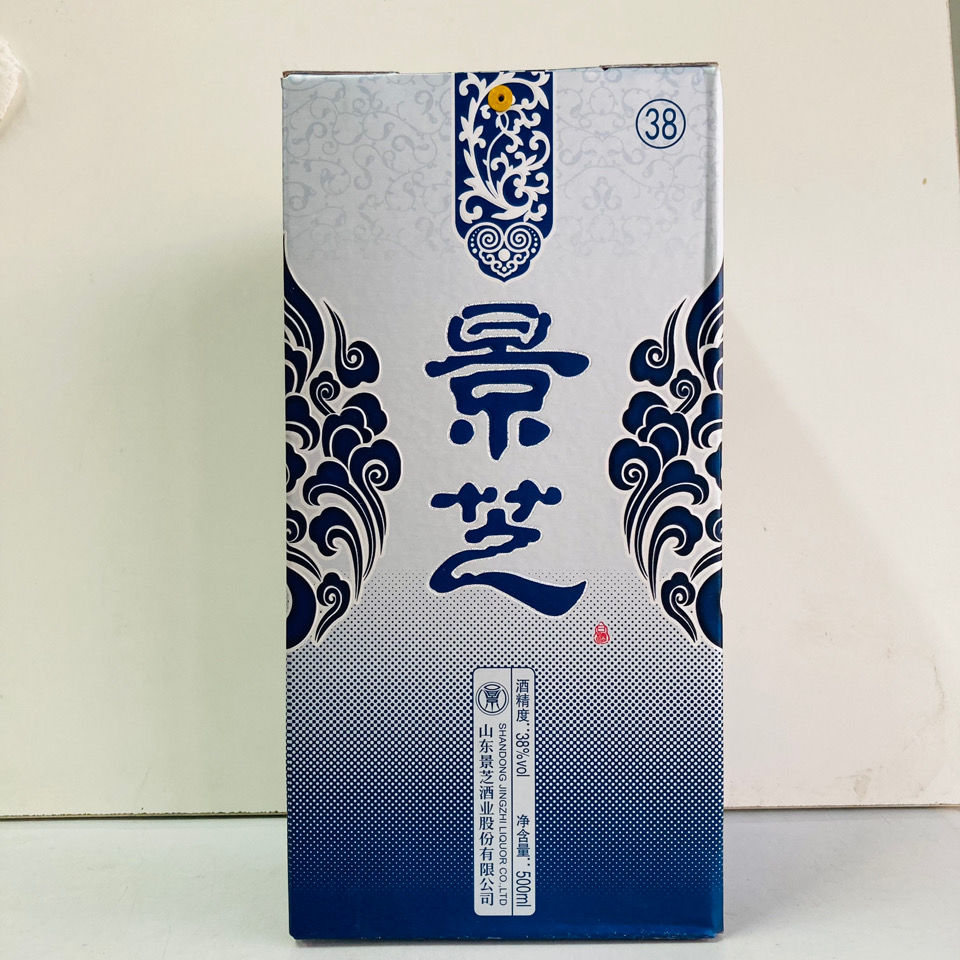 景阳春38度山东特产景芝青花白酒优级纯粮礼品酒浓香型整箱6瓶500ml6