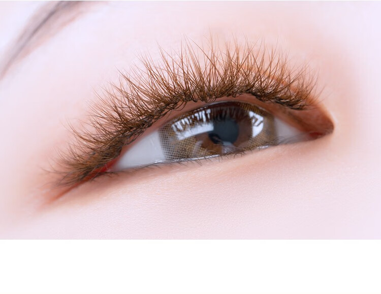 05棕色开花睫毛 0.05焦糖色-c翘 长度-8mm