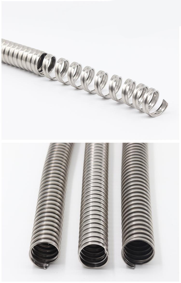304不锈钢穿线管金属穿线软管电线电缆波纹套管防鼠护线管包塑 201