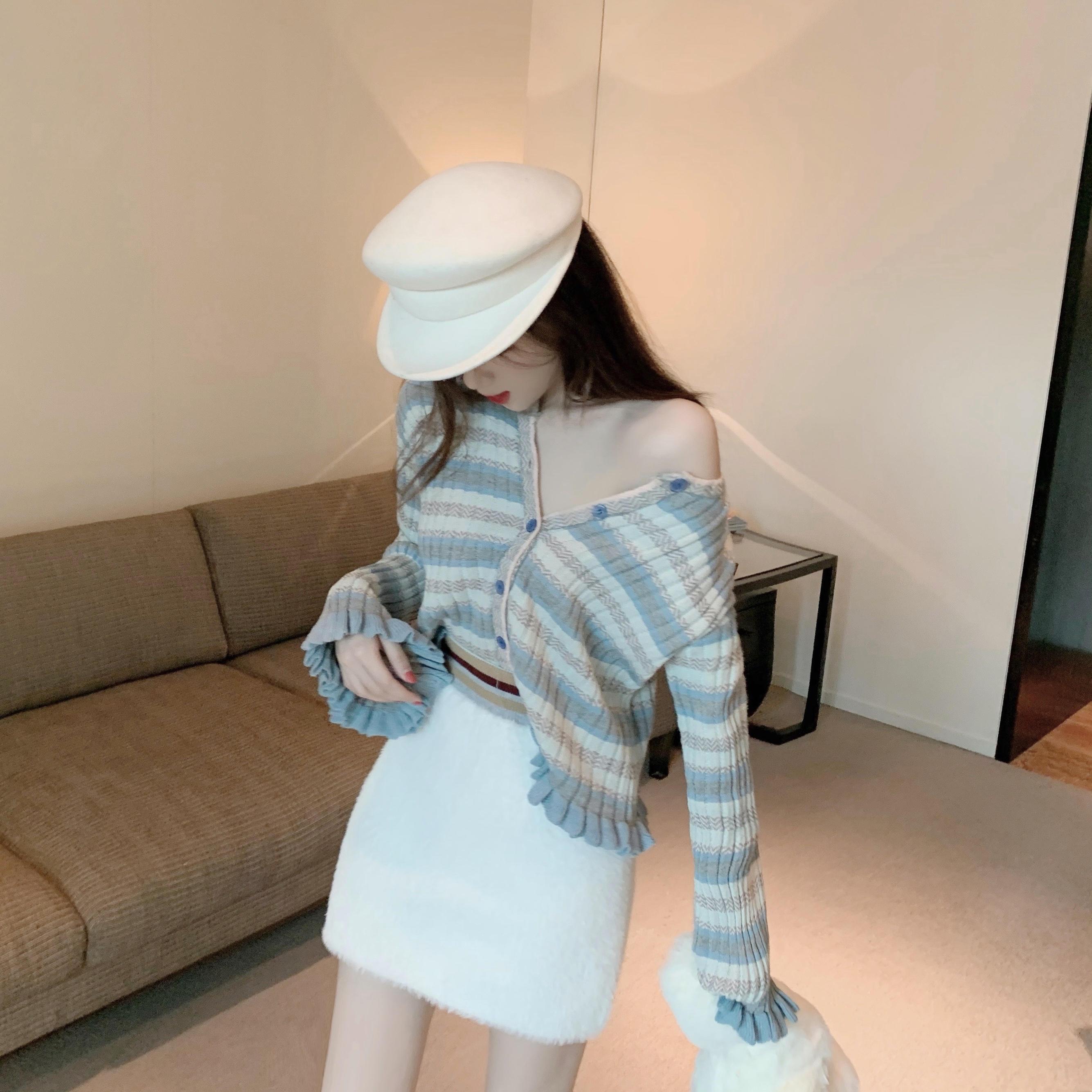 气质女神范衣服抖音同款泰国网红穿搭高冷御姐风套装裙子两件套春 雾