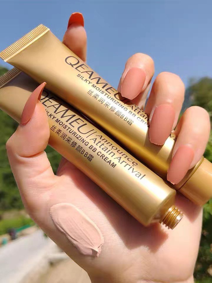 芊慕小金管遮瑕膏bb霜防水遮斑持久粉底液遮黑眼圈痘印黑点纹身 象牙