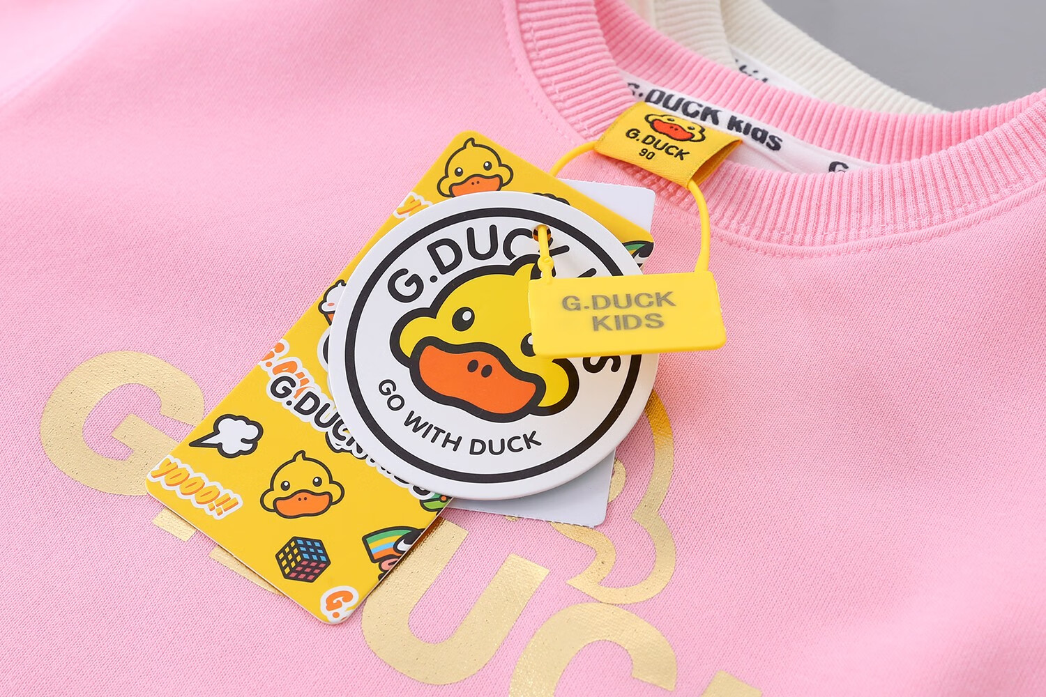 duck小黄鸭儿童衣服婴儿秋装男童女童卫衣上衣童装打底衫秋季0-3-6岁