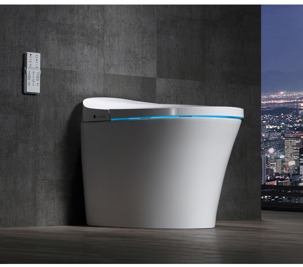 enzototo智能马桶一体式多功能电动坐便器全自动冲水马桶坐便器红色