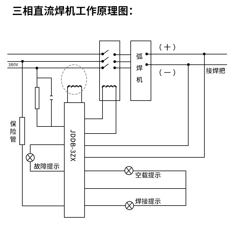 气体保护焊机头接线图图片