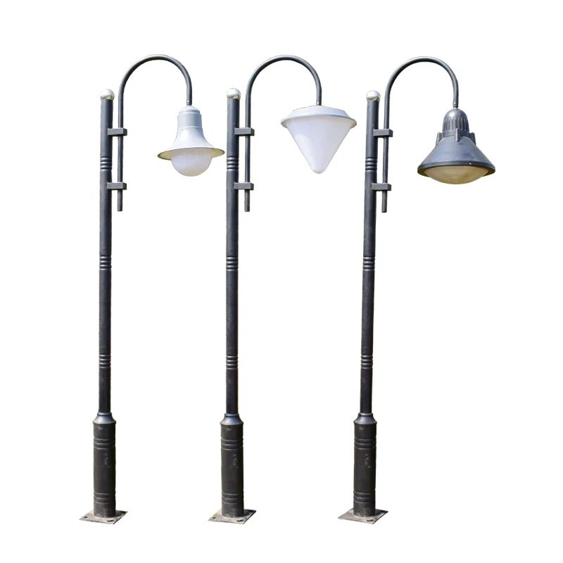 双头欧式庭院灯吊灯罩户外3米小区路灯防水草坪高杆景观路灯灯罩可定