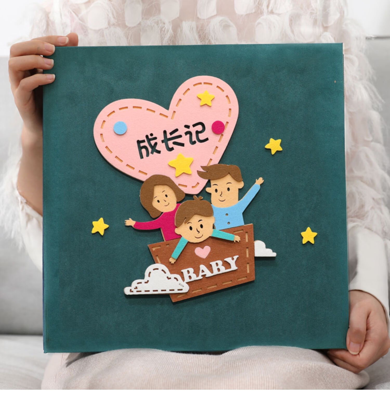 zanyang相册本影集diy宝宝成长记录家庭版手工大容量拍立定制儿童纪念