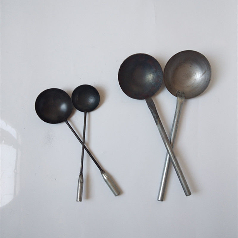 小mi生态米家通用铁勺厨师炒菜勺老式厨具油炸勺食堂铁锅勺舀水工业用