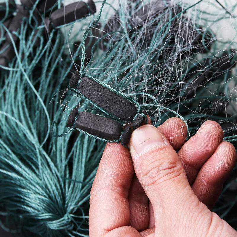 三层单层网细丝网加重沉网浮网渔网捕鱼网挂网软丝小鱼网沾鱼网渔网粘