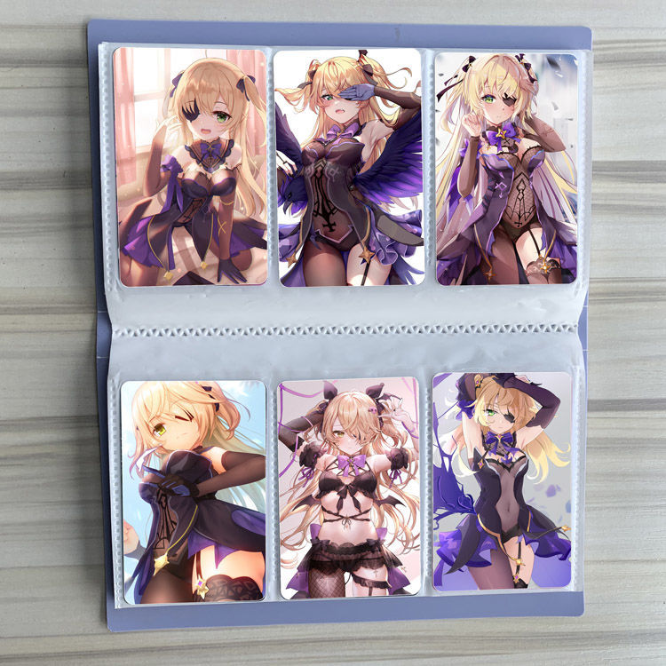 原神卡贴污 菲谢尔原神动漫二次元美女性感磨砂水晶公交卡贴纸饭卡