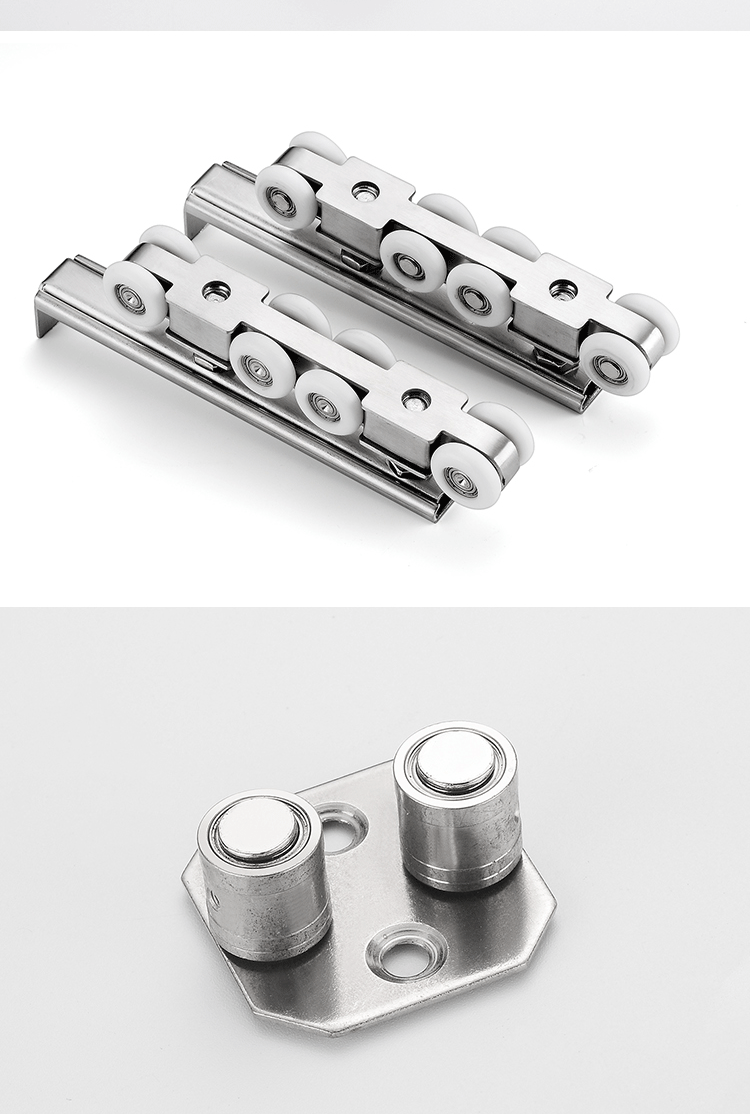 加厚重型不锈钢移门吊轮推拉门轨道静音滑轮玻璃木门吊轨吊滑8轮sn