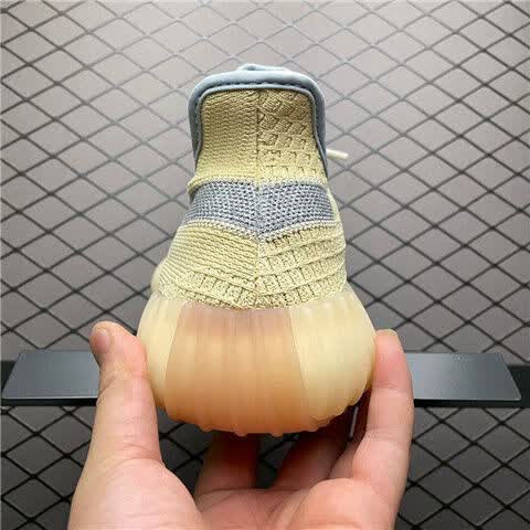 纯原350椰子鞋奶油麻布情侣鞋男女鞋爆米花百搭休闲运动鞋篮球运动