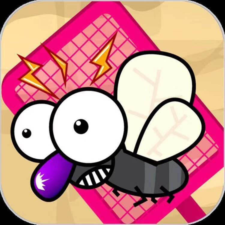 苍蝇拍可伸缩创意家用可伸缩苍蝇拍家用手动苍蝇拍随意拍蚊子拍乳白色