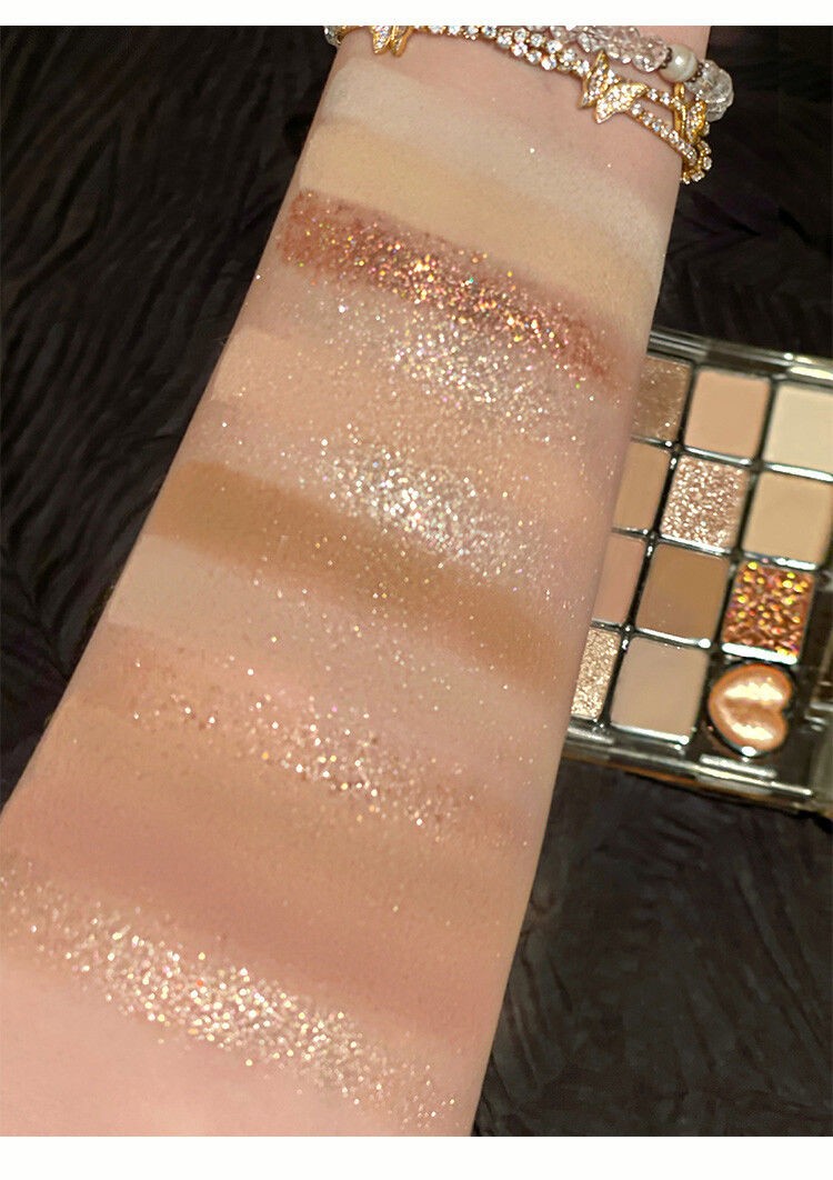 jilleen眼影盘jillleen十二色眼影盘漂亮盘哑光奶茶大地色系秋冬新色