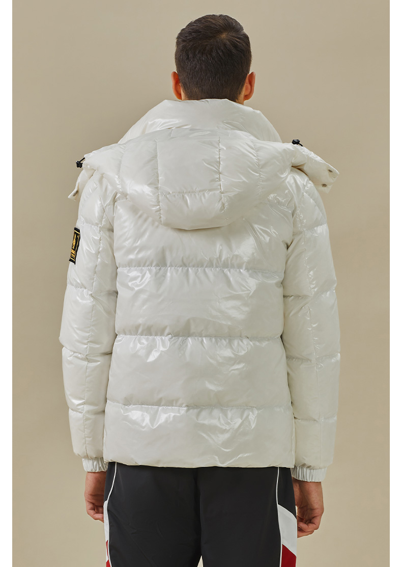 男装冬季连帽羽绒服男保暖时尚百搭男士冬装外套奢侈品男装白色46