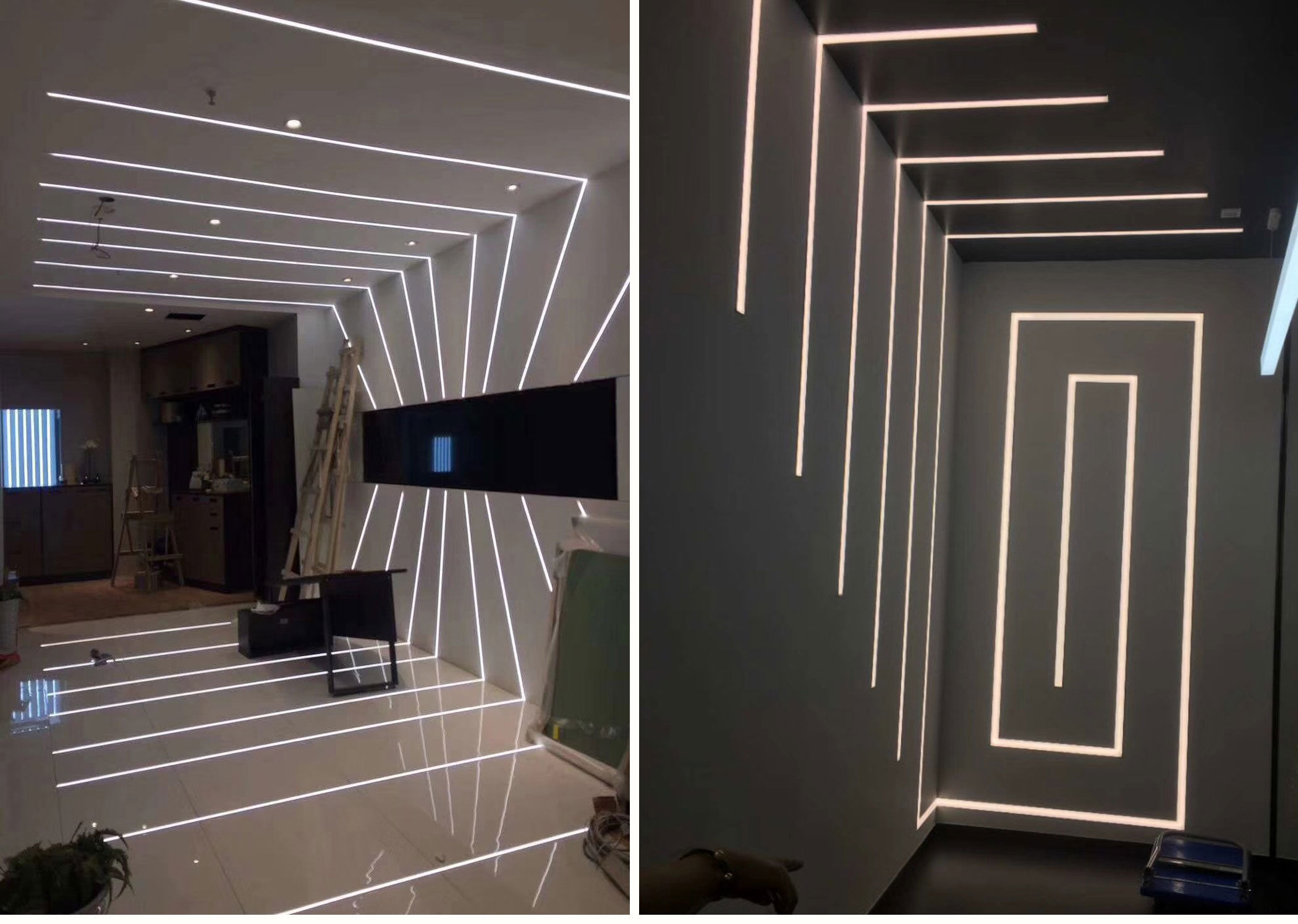 亮led硬灯条220v嵌入式长条灯带展示柜橱柜酒柜吊柜暗装灯管 7mm薄款