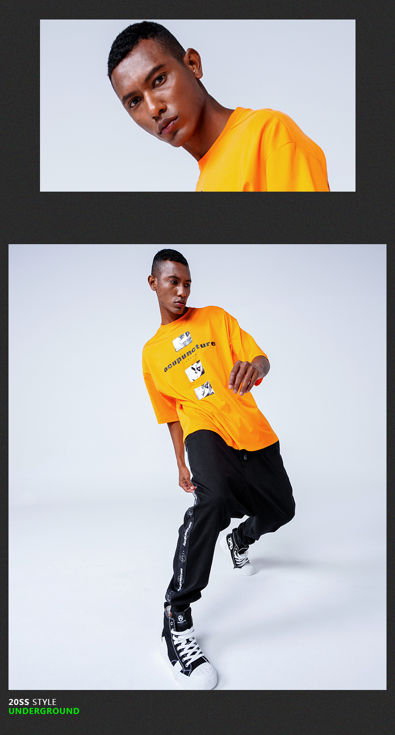 男装 休闲裤 acupuncture acupuncte潮物主义2020春季新款撞色logo