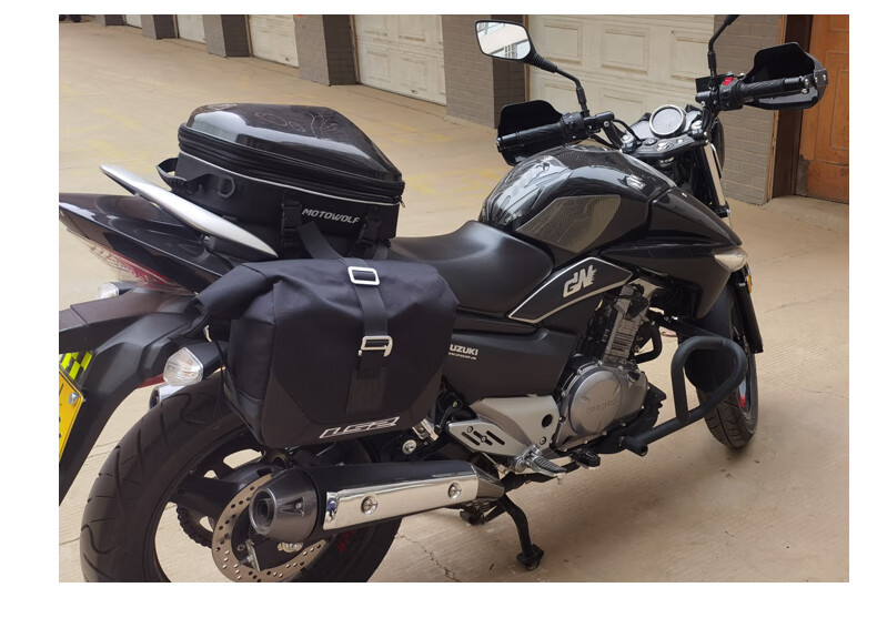 适用于豪爵铃木gw250摩托车边箱gsx250r gw250f快拆帆布包边包侧包 一