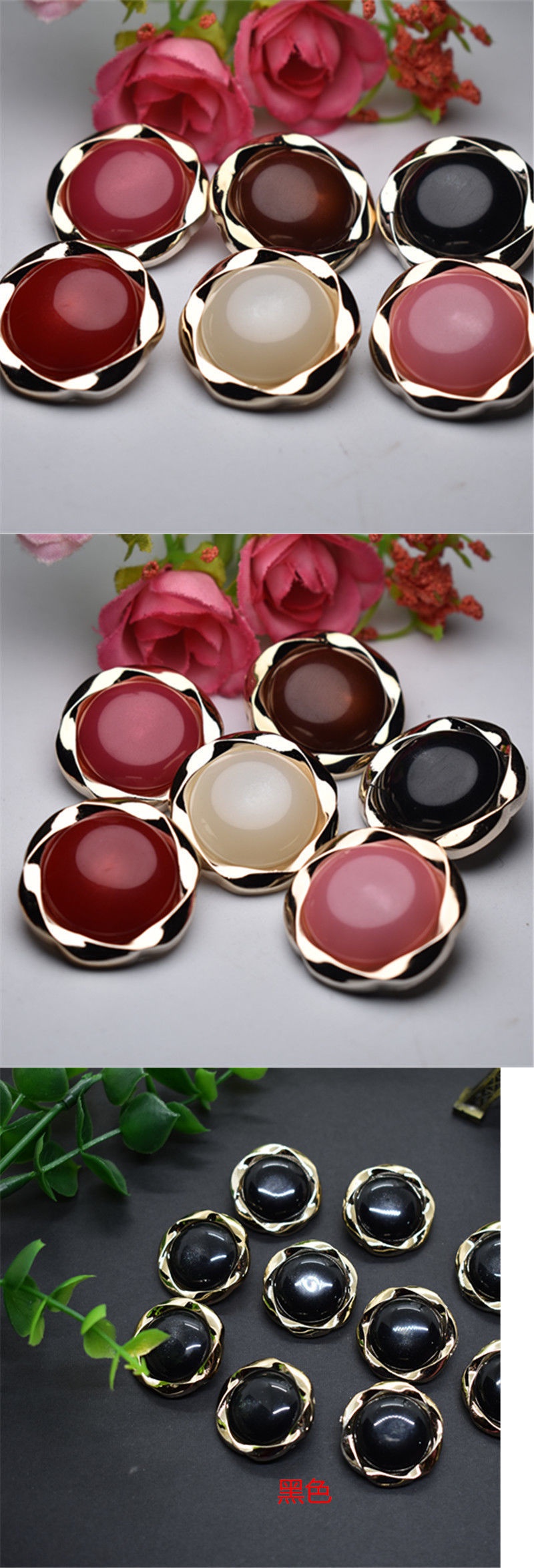 高端扣子纽扣配件羊绒大衣扣衣服扣子各种大全装饰扣大扣 草绿色有