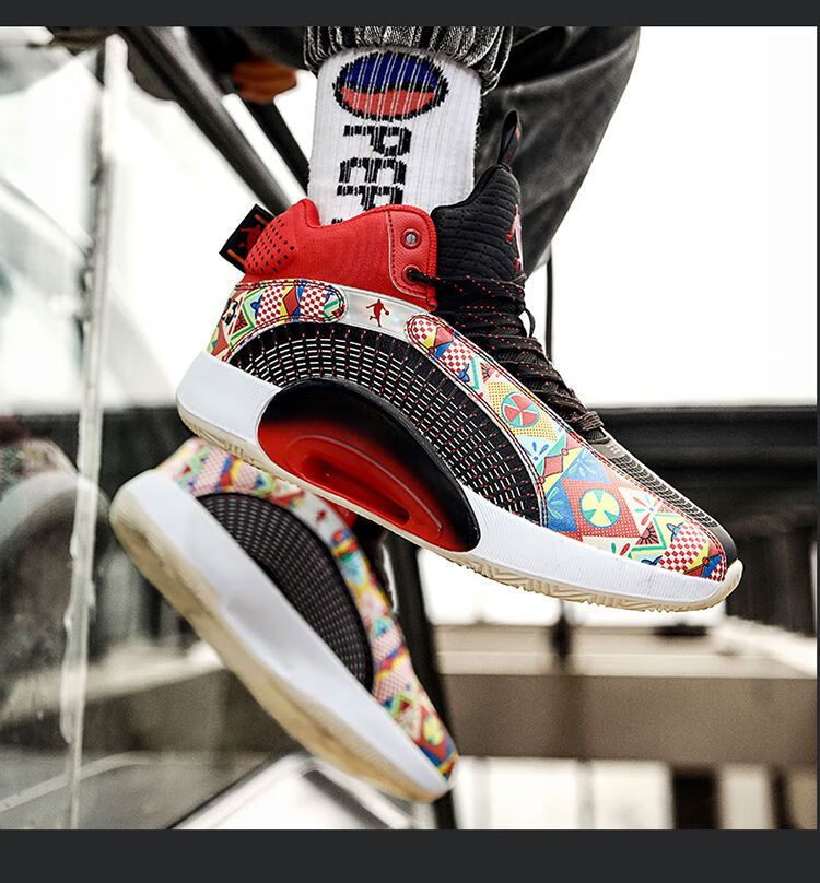 【乃驰旗舰】aj35郭艾伦实战篮球鞋男高帮乔35莆田学生运动鞋男鞋 aj