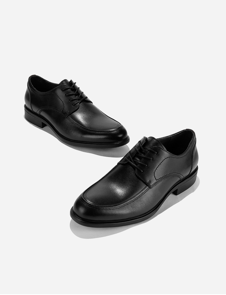 热风皮鞋hotwind 春季新款男士时尚系带商务正装鞋牛皮时尚男鞋子 01