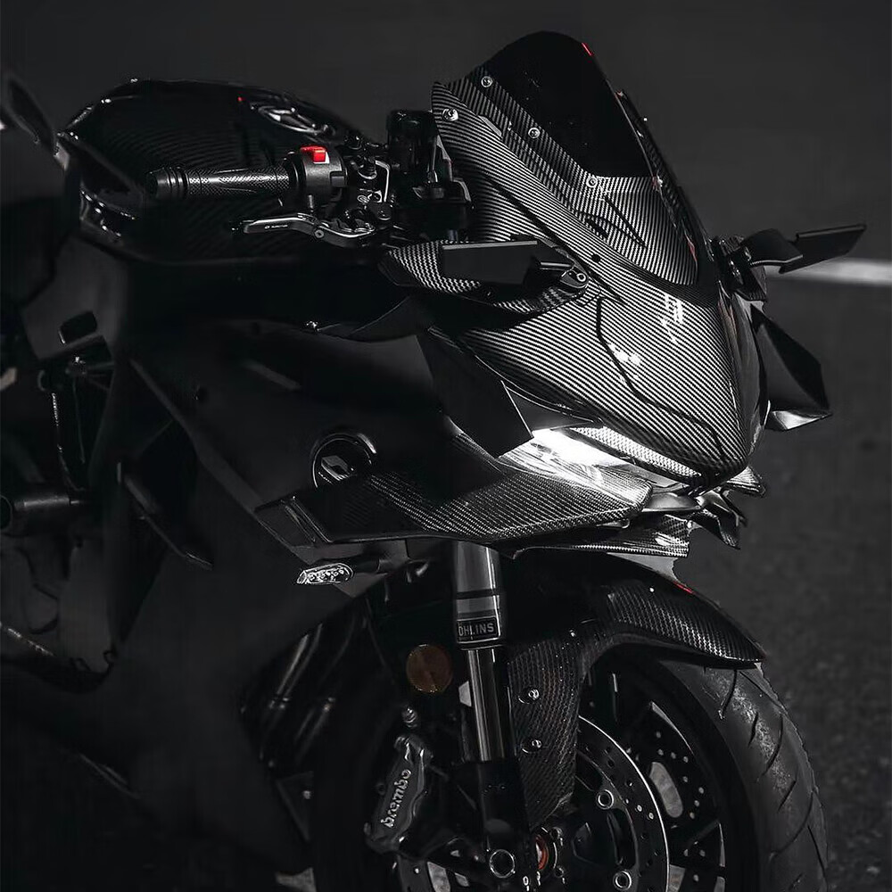 适用于诺马魅影255s 蛟龙200蛟龙400改装定风翼后视镜加大折叠风刀 购