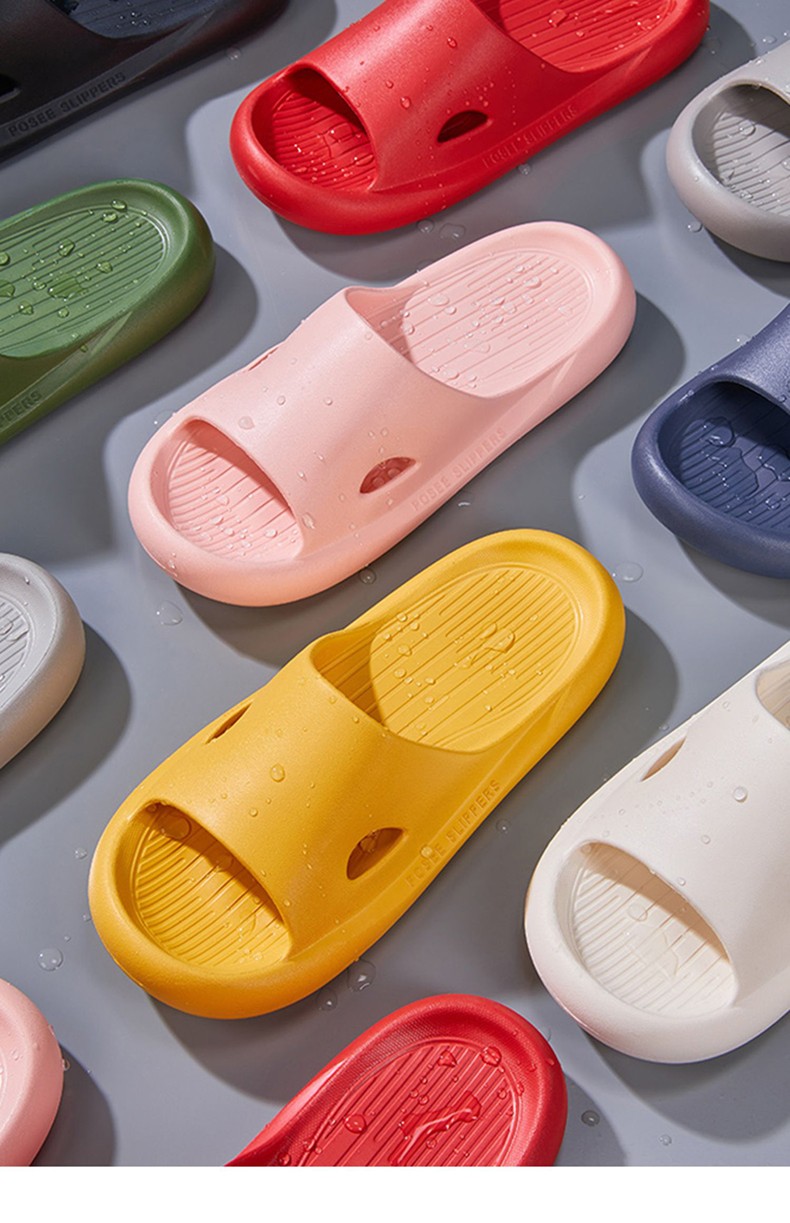 朴西posee拖鞋男士夏天室内家用防臭洗澡防滑厚底浴室情侣家居家凉