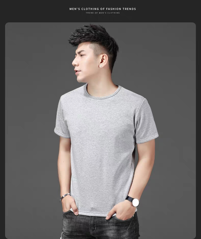 潮牌男士短袖t恤男圆领宽松百搭男生衣服半袖韩版潮流体恤男装半袖