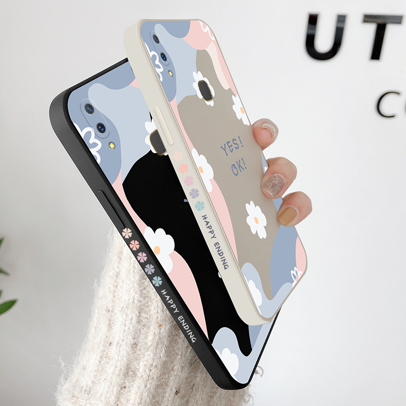 qadjg雏菊vivoz3手机壳镜头全包网红款魔方z3i个性侧边液态硅胶潮牌软