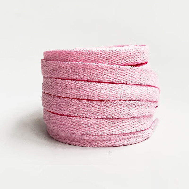 适配aj·1mid黑摩卡小倒钩粉色鞋带女男原装aj·4 6女神熊猫粉鞋带扁