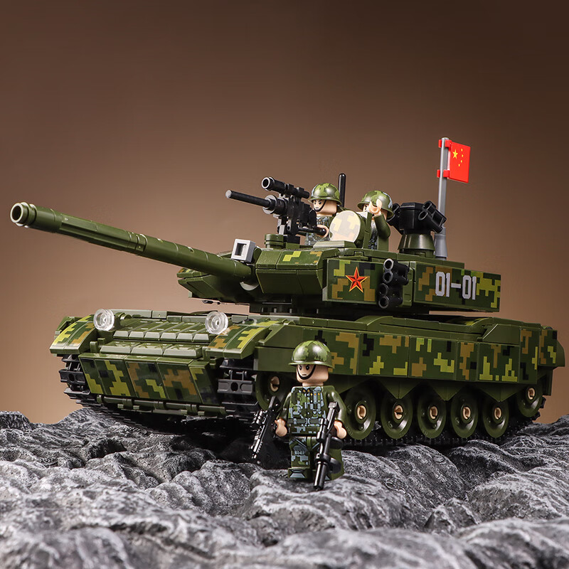 乐高积木男孩子拼装玩具儿童成年高难度巨大型军事坦克模型 vt-4主战