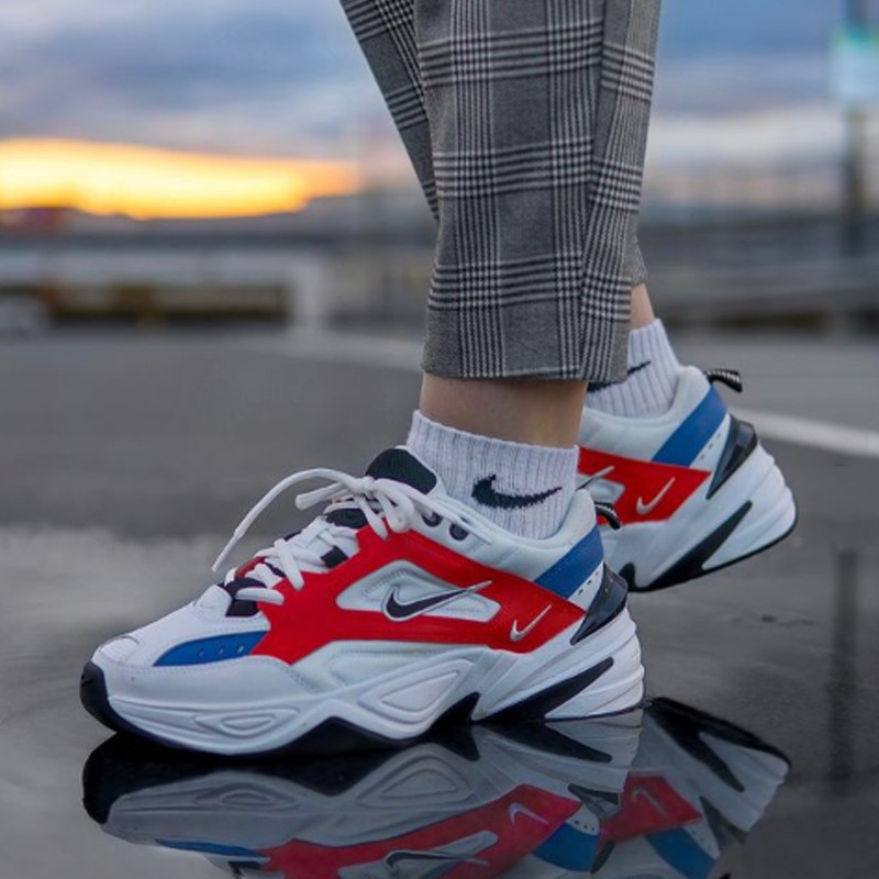 耐克男鞋nikem2ktekno白橙黄白褐色黑红白蓝橙经典复古老爹鞋运动休闲