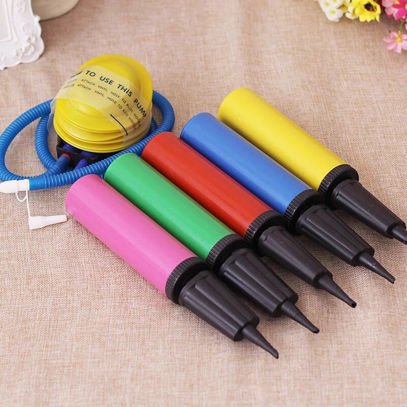 萨夫百德 气球打气筒脚踩式塑料打气筒便携带式双向手推气球充气筒