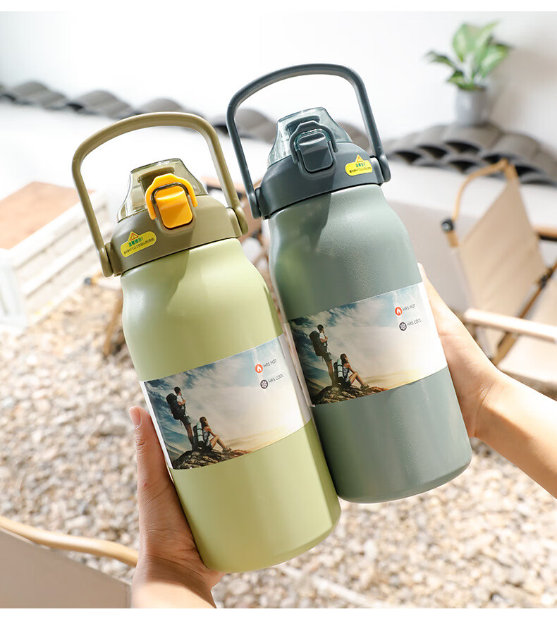 超大保温壶 大容量不锈钢女保冷高颜值大肚杯子316超大水壶热水瓶