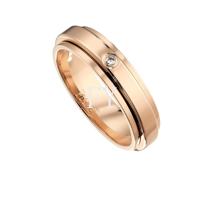 piaget/伯爵possession时来运转系列对戒 经典款节日礼物 18k玫瑰金