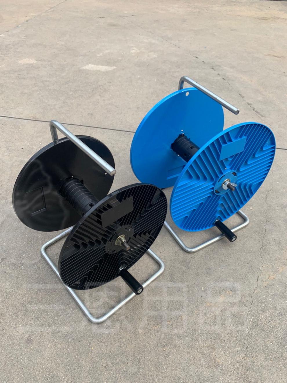 电线收纳神器收线盘线架子便携收线盘放线滚轮手摇轱辘放线器线轮 250