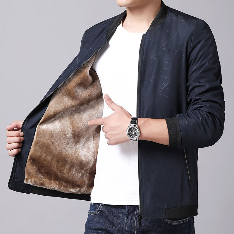 卡帝乐鳄鱼春季中年男士夹外套春秋季青年韩版薄款休闲夹衫男爸爸装