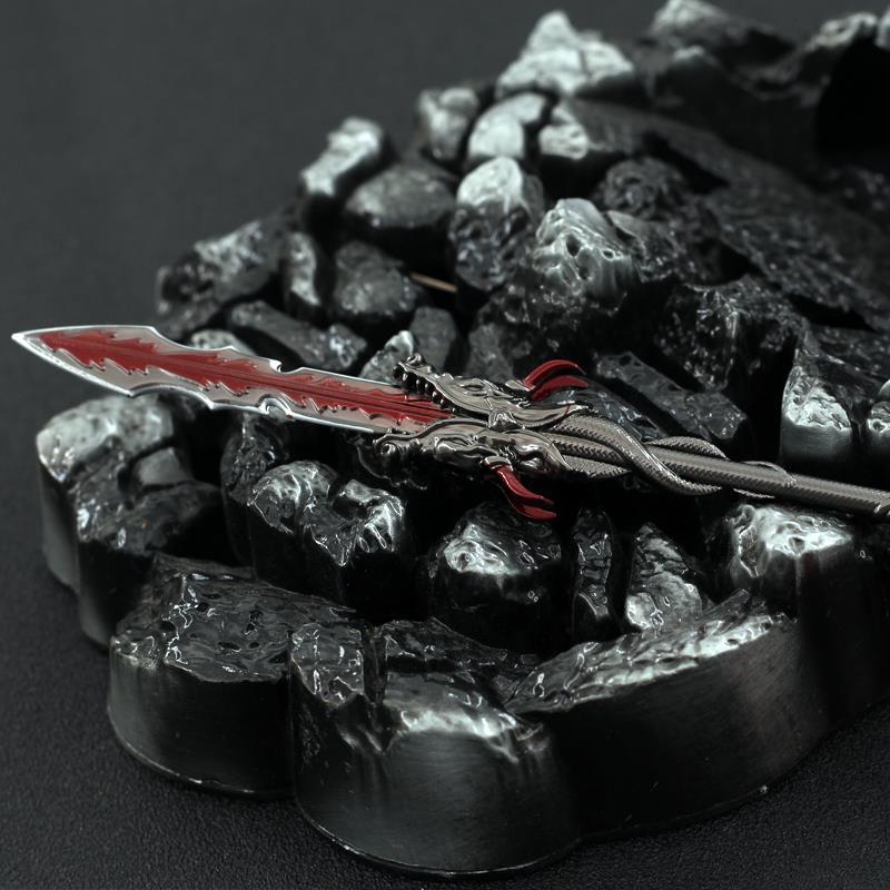 定制东伯雪鹰飞雪枪黑龙枪雪鹰动漫领主周边枪指天下手办金属模型22cm