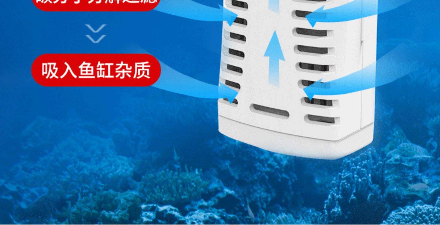 老漁匠魚缸過濾器三合一潛水泵靜音抽水泵增氧水族箱過濾泵三合一過濾