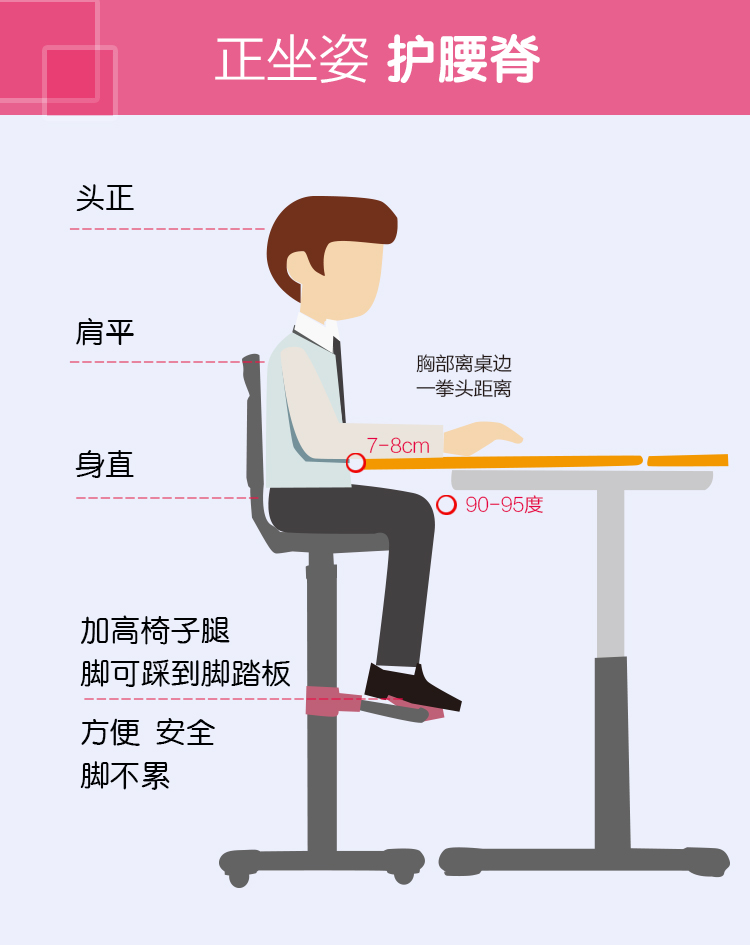 可调节高度学生椅子小学生学习椅子可升降写字椅靠背椅坐姿书桌椅家用