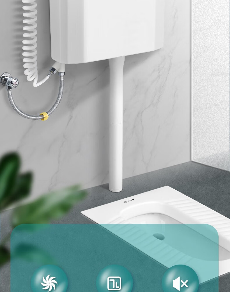 免打孔加厚款金佰福冲厕所水箱蹲坑蹲便器冲便器冲水箱配件马桶蹲便池