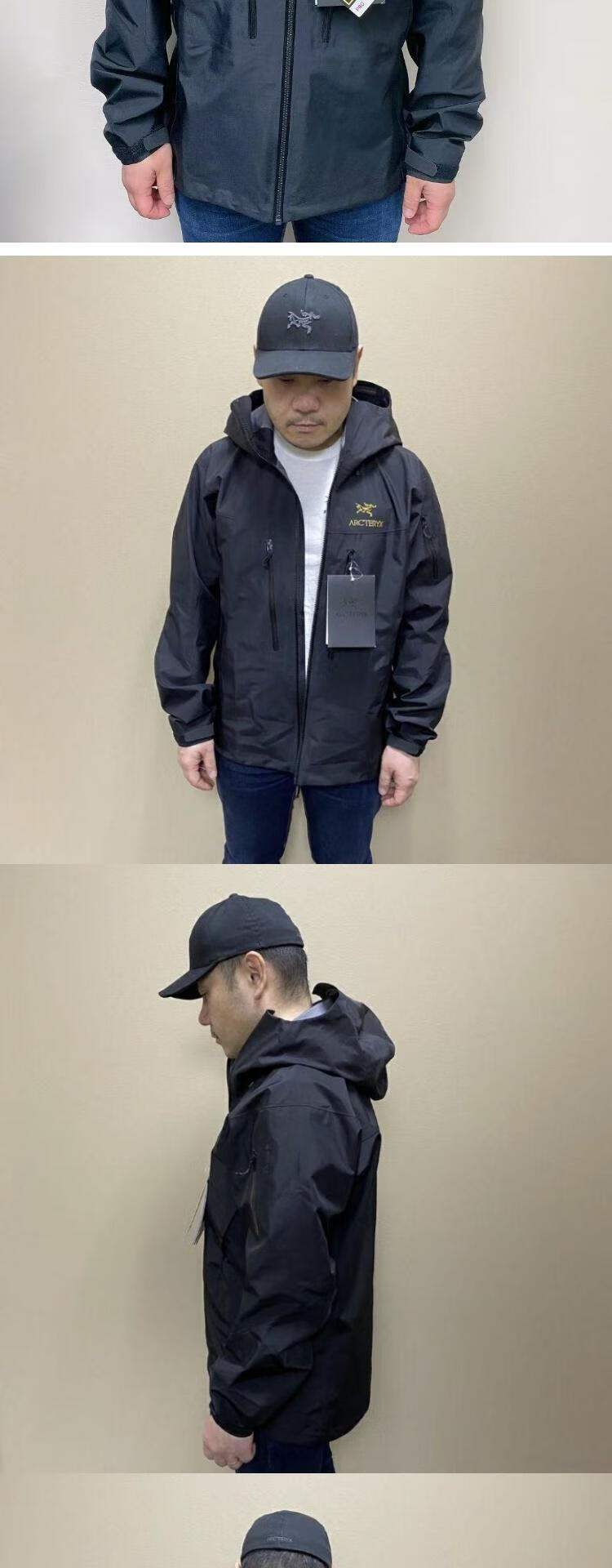 arcteryx始祖鸟alpha sv 6代全新男女硬壳户外冲锋衣 国现_男6代黑金