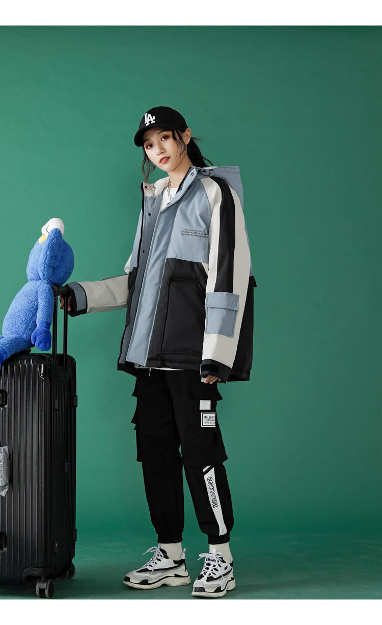 冬天高中生高个子女生棉服大学生穿的棉衣女冬季加厚减龄短款棉服2022