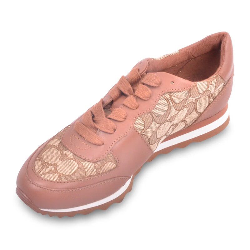 coach蔻驰女鞋牛皮拼接帆布印花休闲运动鞋g4182dm49723643特惠国内