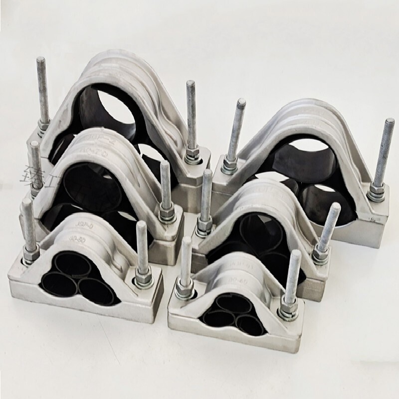 防磁jgp铝合金高压电缆固定卡具jgph0123456抱箍卡扣 jgp--3(70-80mm)