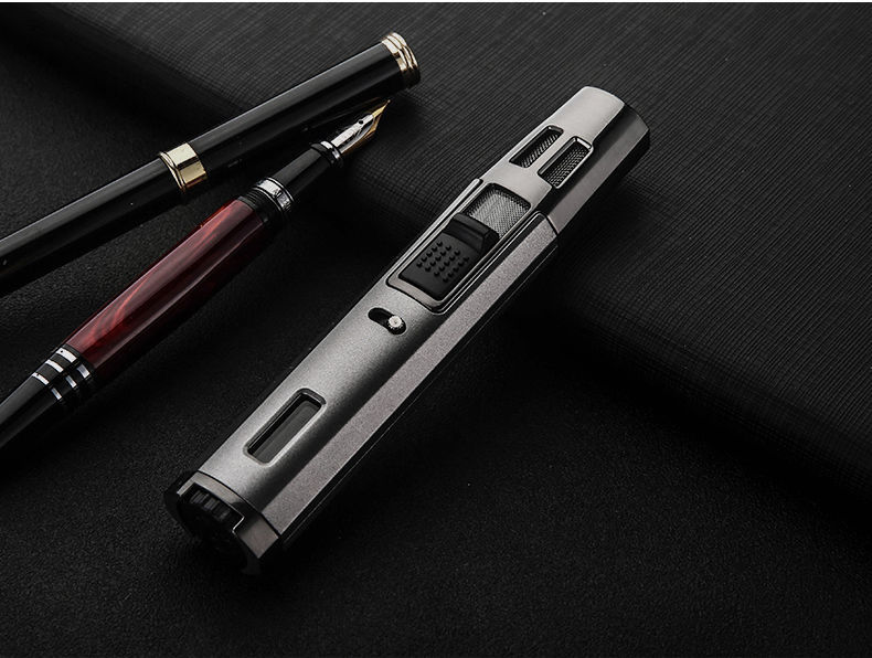 焊枪直喷打火机艾灸点火神器直冲气体防风打火枪喷枪点香薰点艾灸黑色