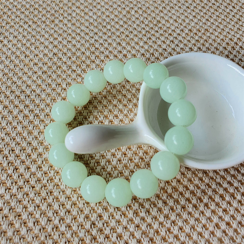 夜明珠手串 情侣男女佛珠手串学生日礼物sn6977 12mm夜光手串 男女都